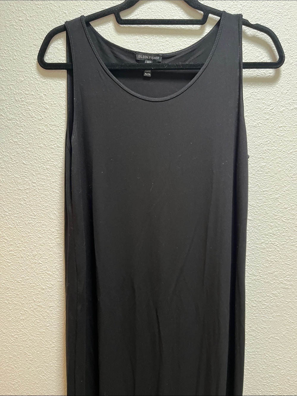 Eileen Fisher Black Sleeveless Maxi Dress - Picture 2 of 5